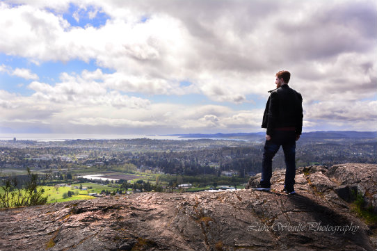 Luke Woulfe view from Mt Doug Spring 2017